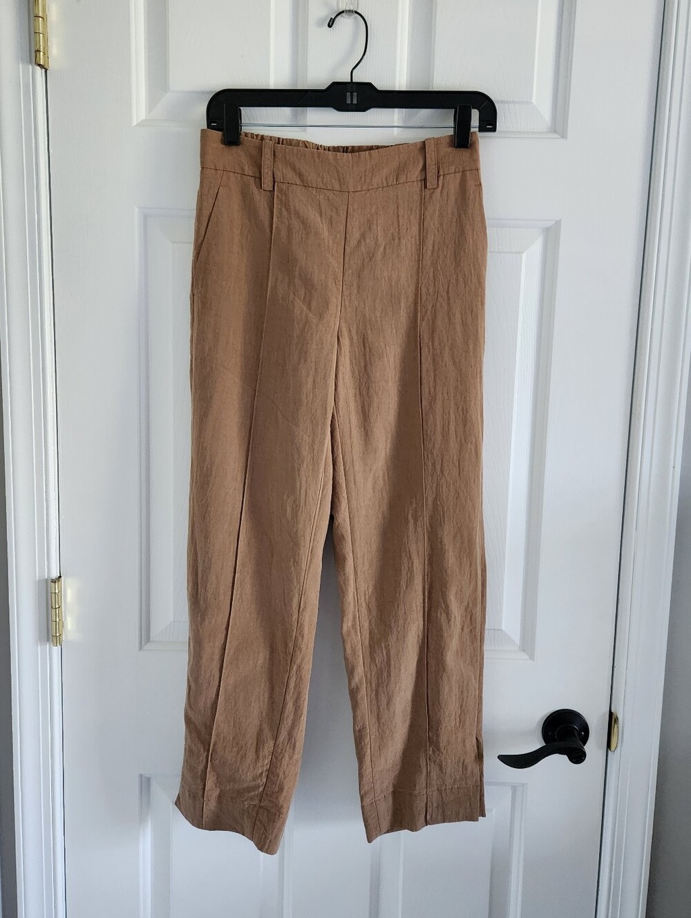 Vince Pull On Pleated Cropped Pants Tencel Lyocell Wool Size XS